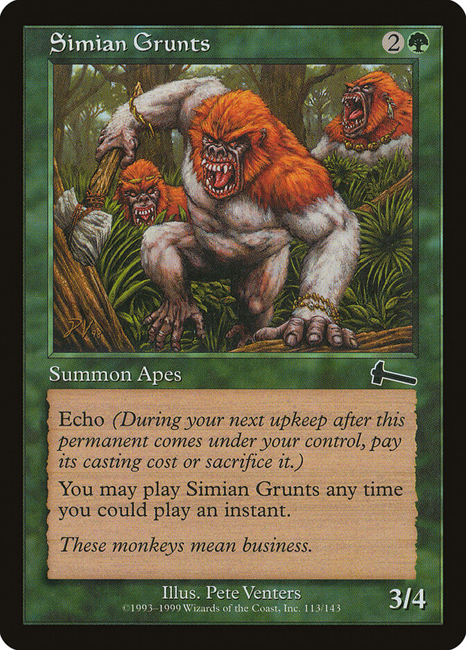 Simian Grunts — Urza's Legacy 113/143