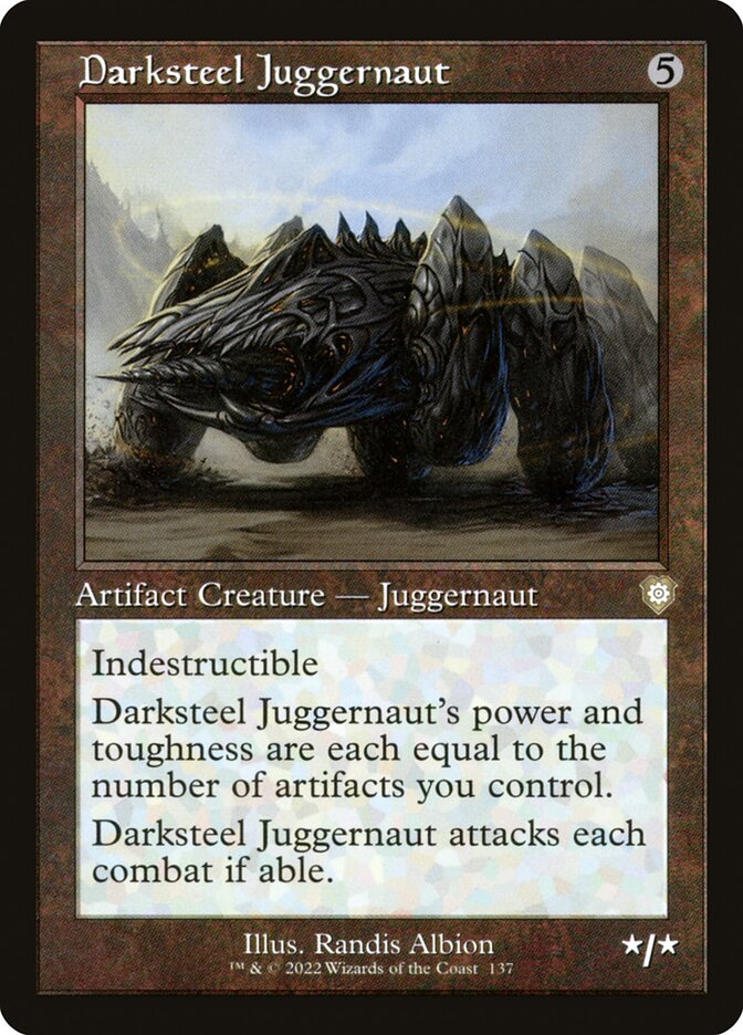 Darksteel Juggernaut — The Brothers' War Commander 137/209