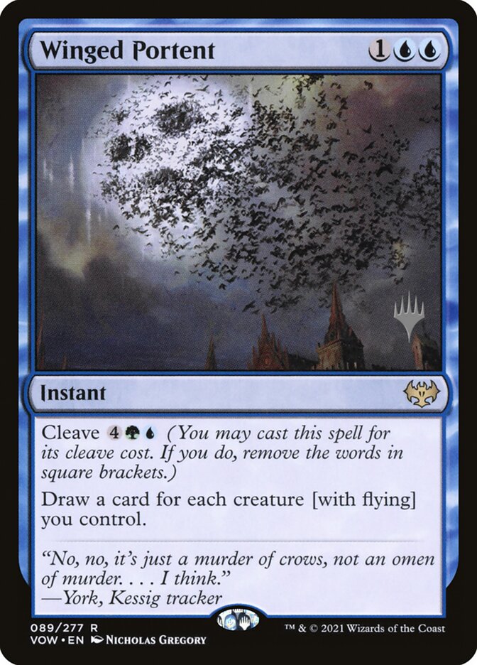 Winged Portent — Innistrad: Crimson Vow Promos 89p/121