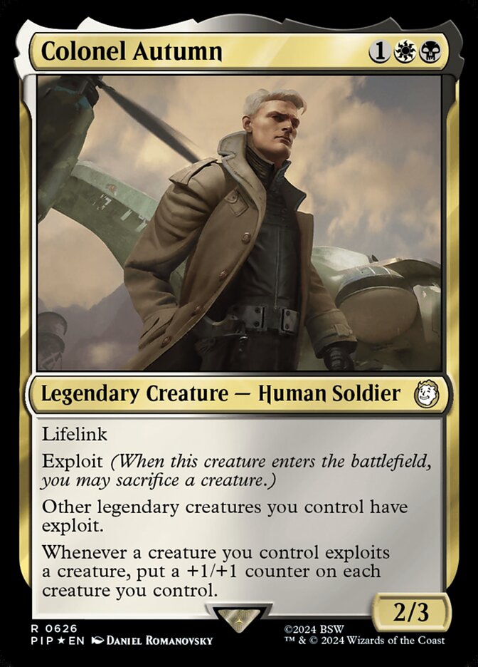 Colonel Autumn — Fallout 626/1068