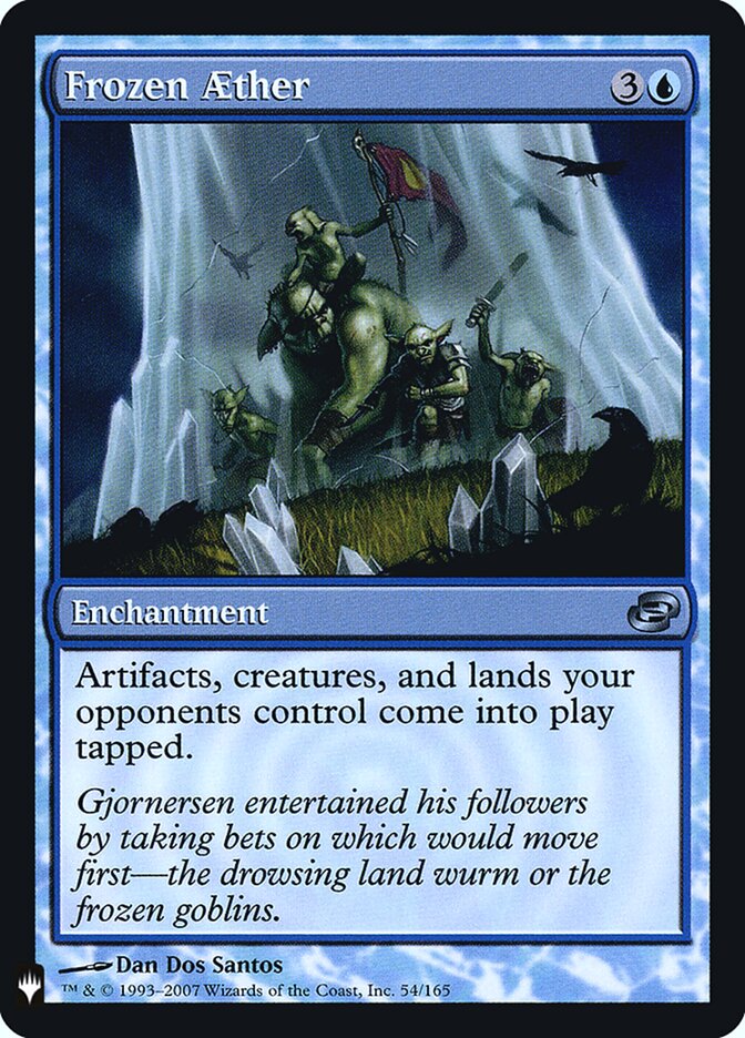 Frozen Aether — The List PLC-54/5581
