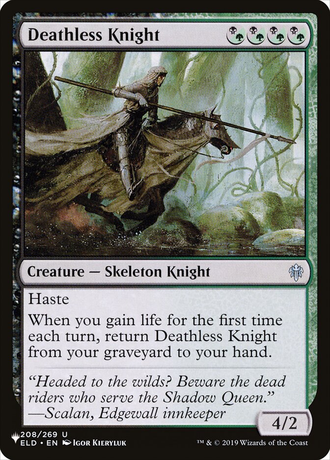 Deathless Knight — The List ELD-208/5581