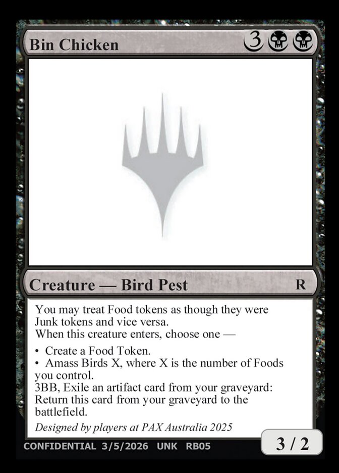 Bin Chicken — Unknown Event RB05c/512