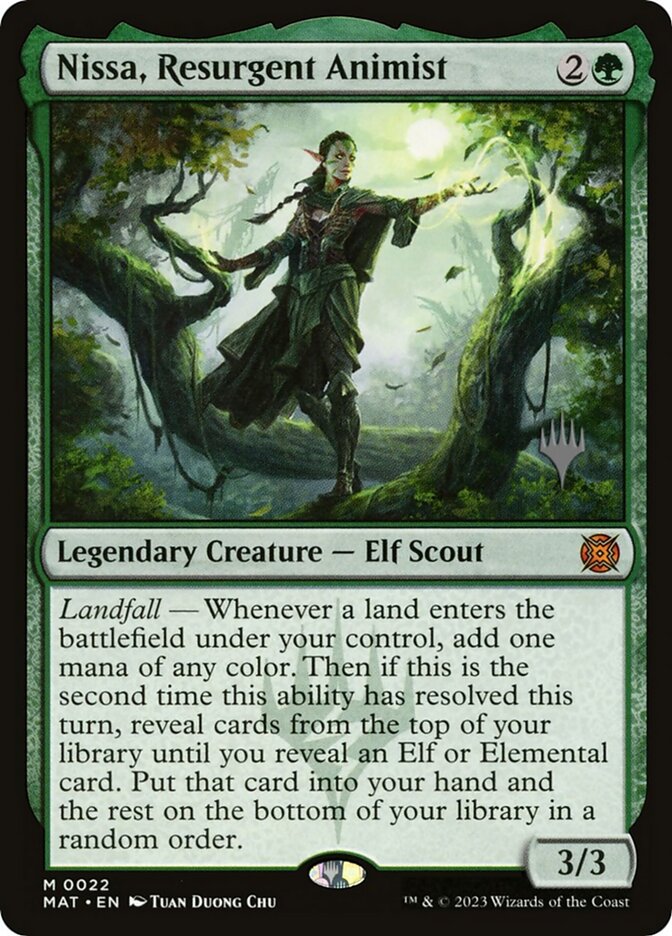 Nissa, Resurgent Animist — March of the Machine: The Aftermath Promos 22p/8