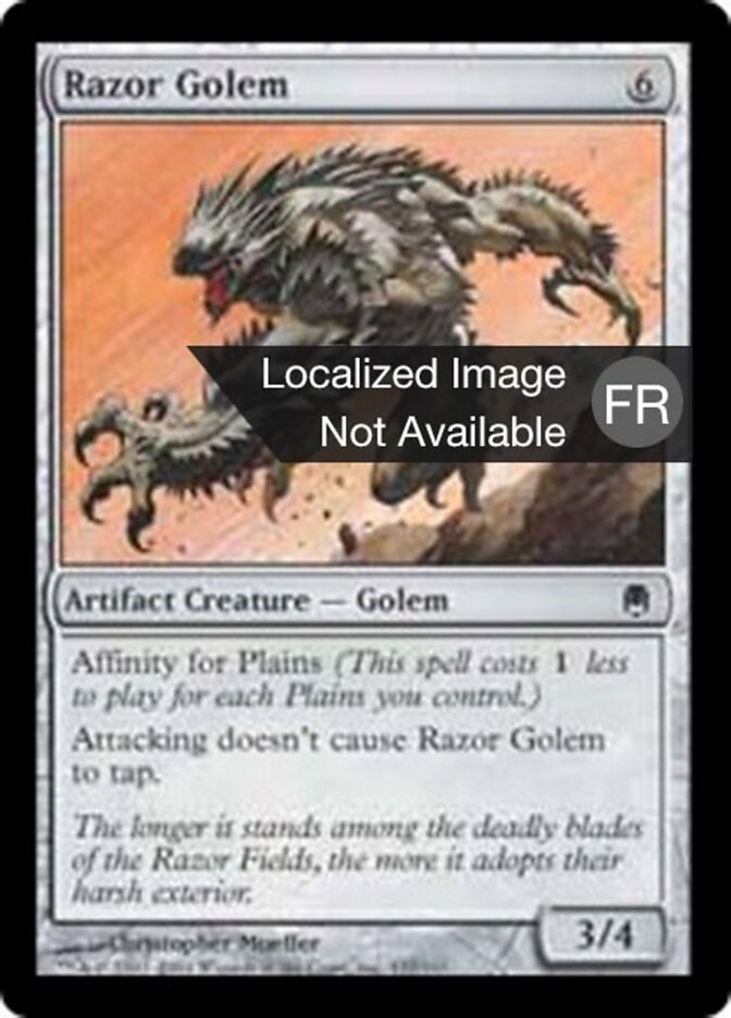 Golem de rasoirs — Darksteel 137/165