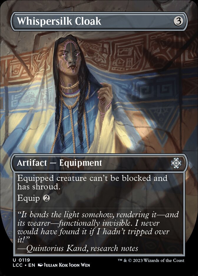 Whispersilk Cloak — The Lost Caverns of Ixalan Commander 119/370