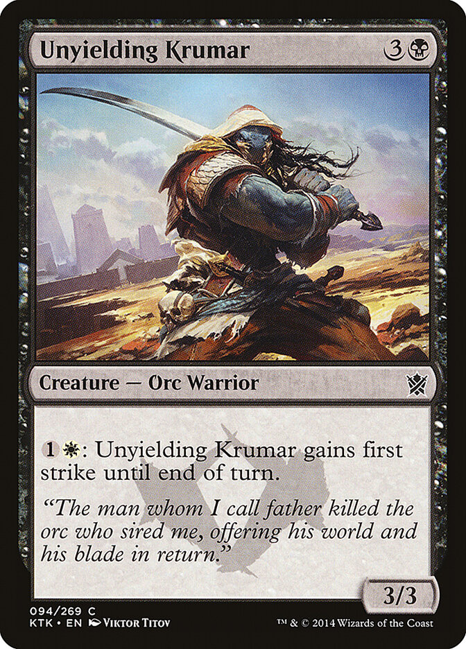 Unyielding Krumar — Khans of Tarkir 94/293