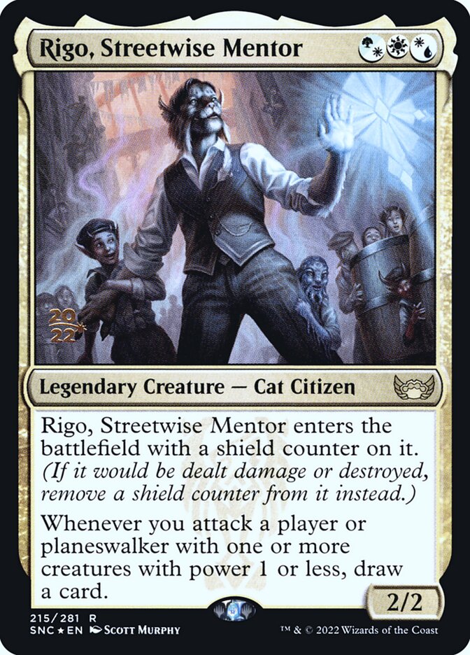 Rigo, Streetwise Mentor — Streets of New Capenna Promos 215s/161