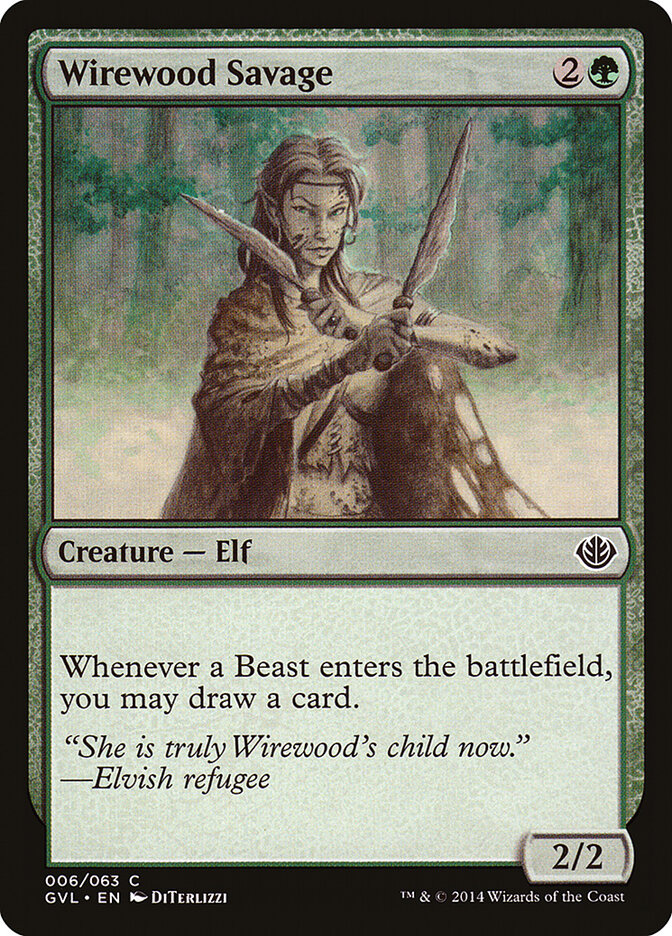 Wirewood Savage — Duel Decks Anthology: Garruk vs. Liliana 6/63