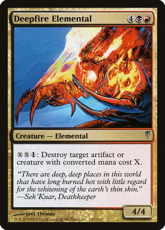 Deepfire Elemental — Coldsnap 127/155