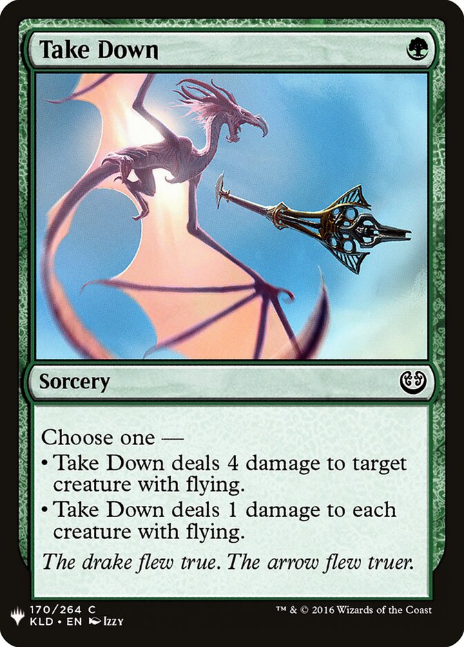 Take Down — The List KLD-170/5581