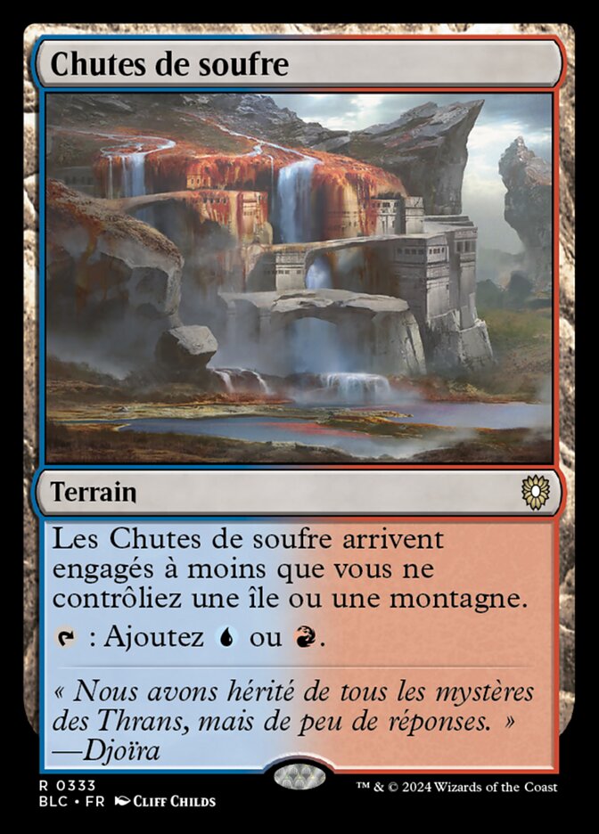 Chutes de soufre — Bloomburrow Commander 333/356