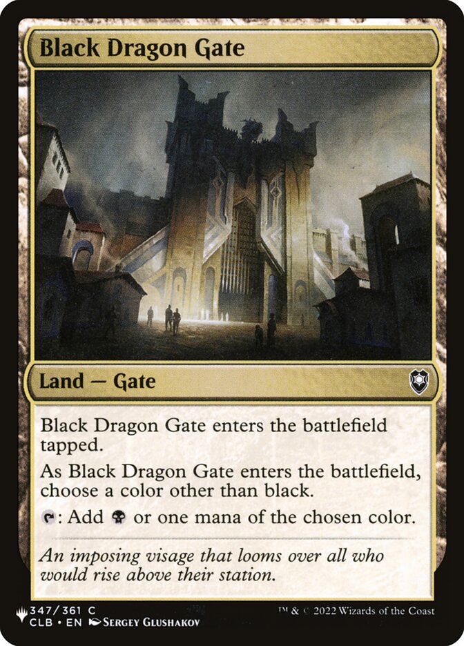 Black Dragon Gate — The List CLB-347/5581