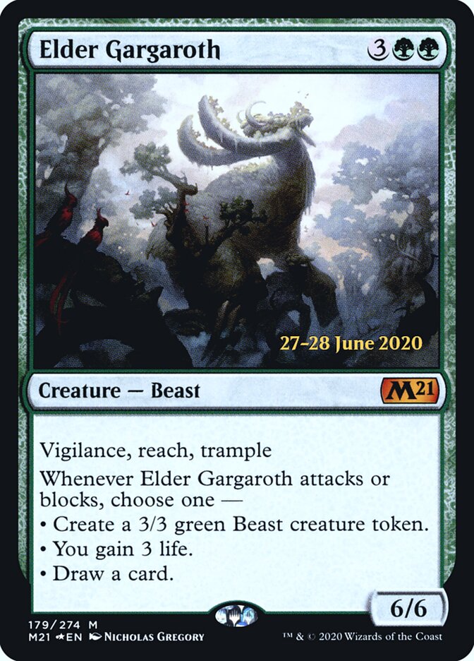 Elder Gargaroth — Core Set 2021 Promos 179s/137