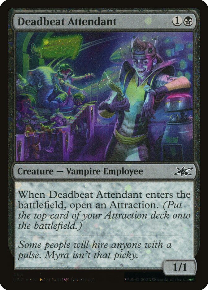 Deadbeat Attendant — Unfinity 355/639