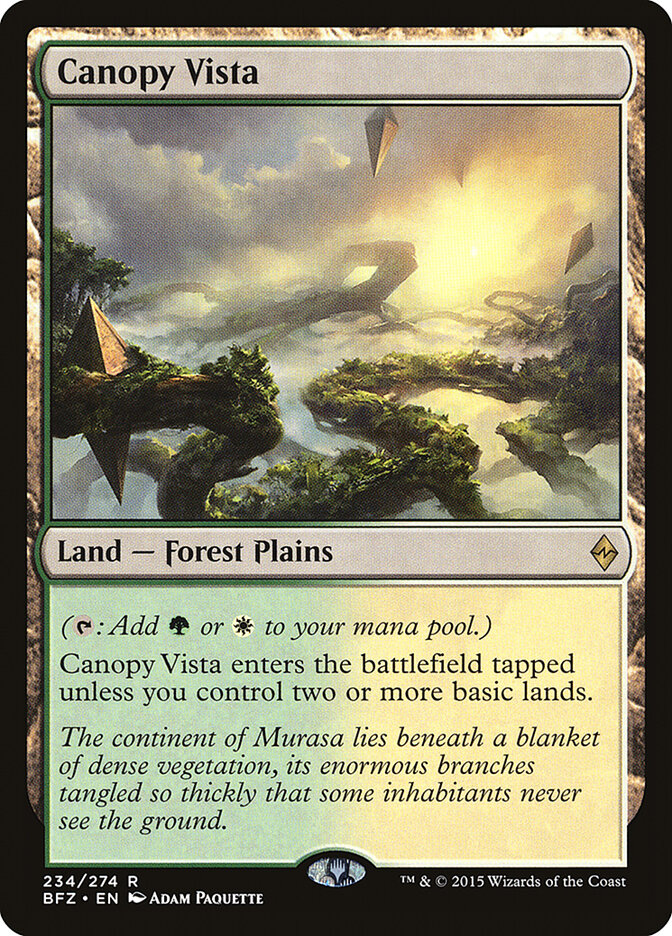 Canopy Vista — Battle for Zendikar 234/299