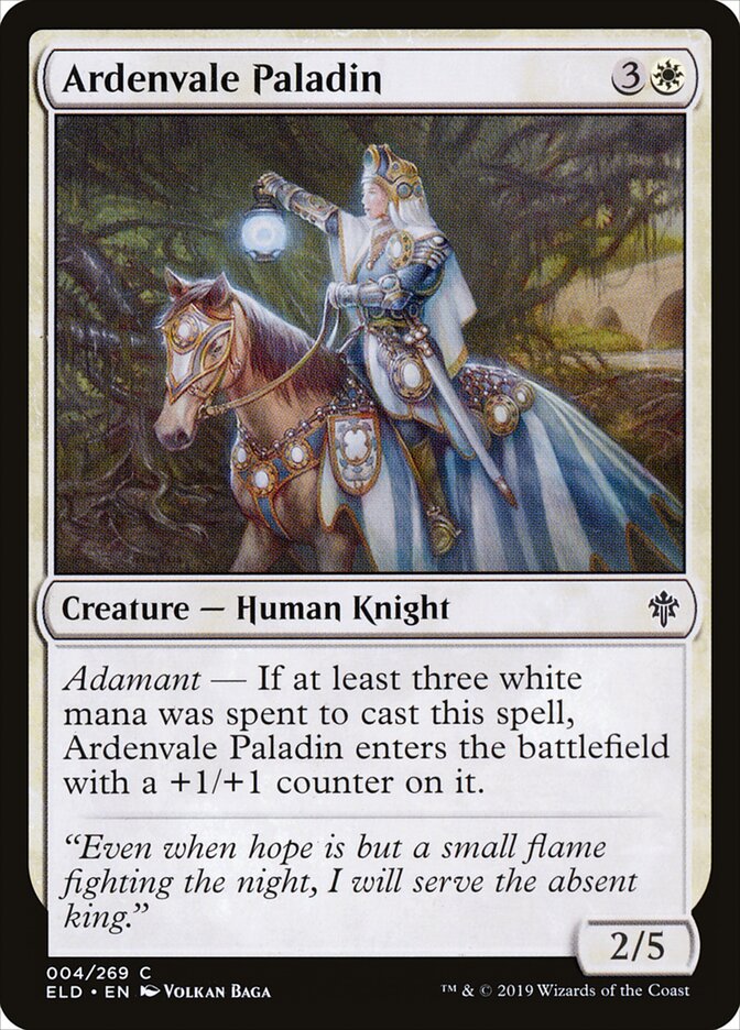 Ardenvale Paladin — Throne of Eldraine 4/398
