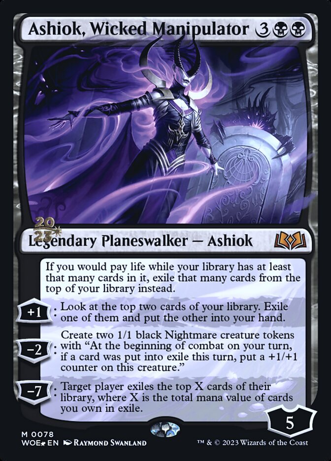 Ashiok, Wicked Manipulator — Wilds of Eldraine Promos 78s/160