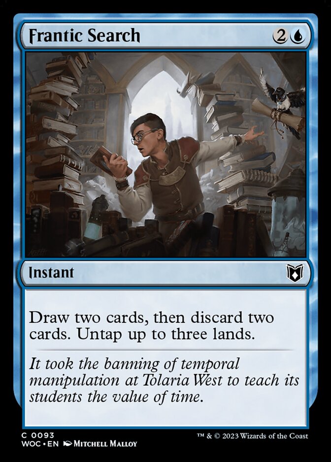 Frantic Search — Wilds of Eldraine Commander 93/173