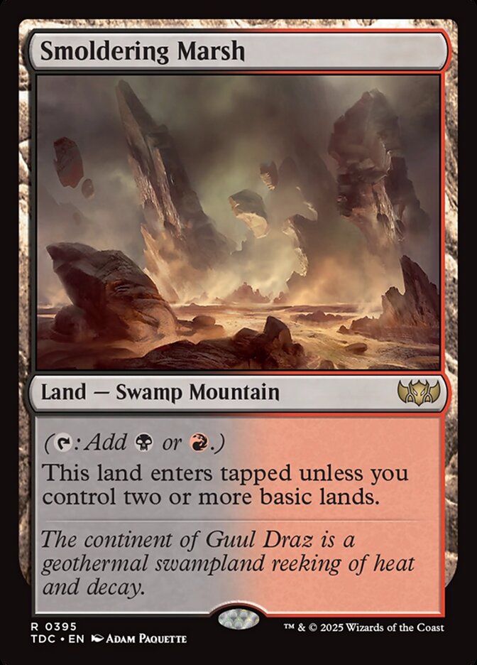 Smoldering Marsh — Tarkir: Dragonstorm Commander 395/413