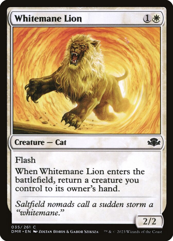 Whitemane Lion — Dominaria Remastered 35/457