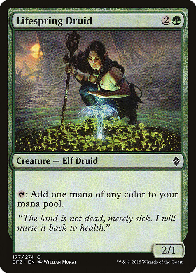 Lifespring Druid — Battle for Zendikar 177/299