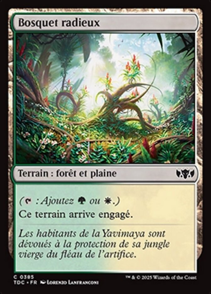 Bosquet radieux — Tarkir: Dragonstorm Commander 385/413