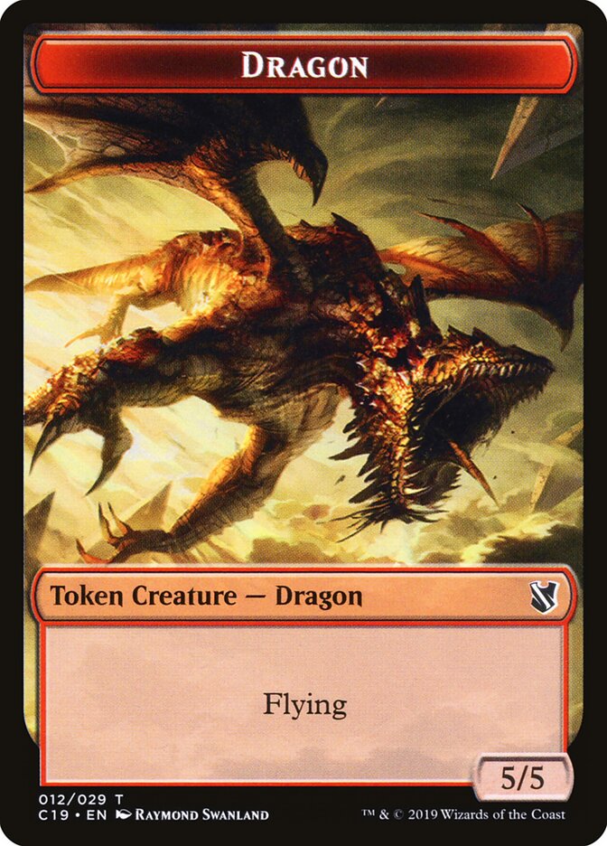 Dragon — Commander 2019 Tokens 12/29