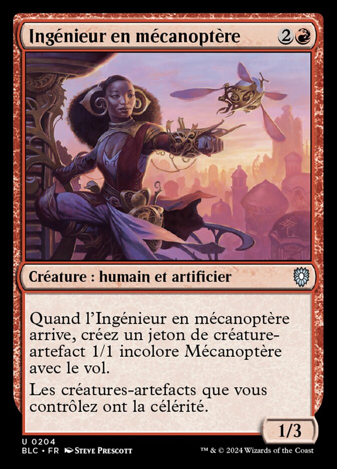 Ingénieur en mécanoptère — Bloomburrow Commander 204/356