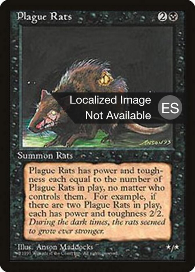 Plague Rats — Fourth Edition Foreign Black Border 154/378