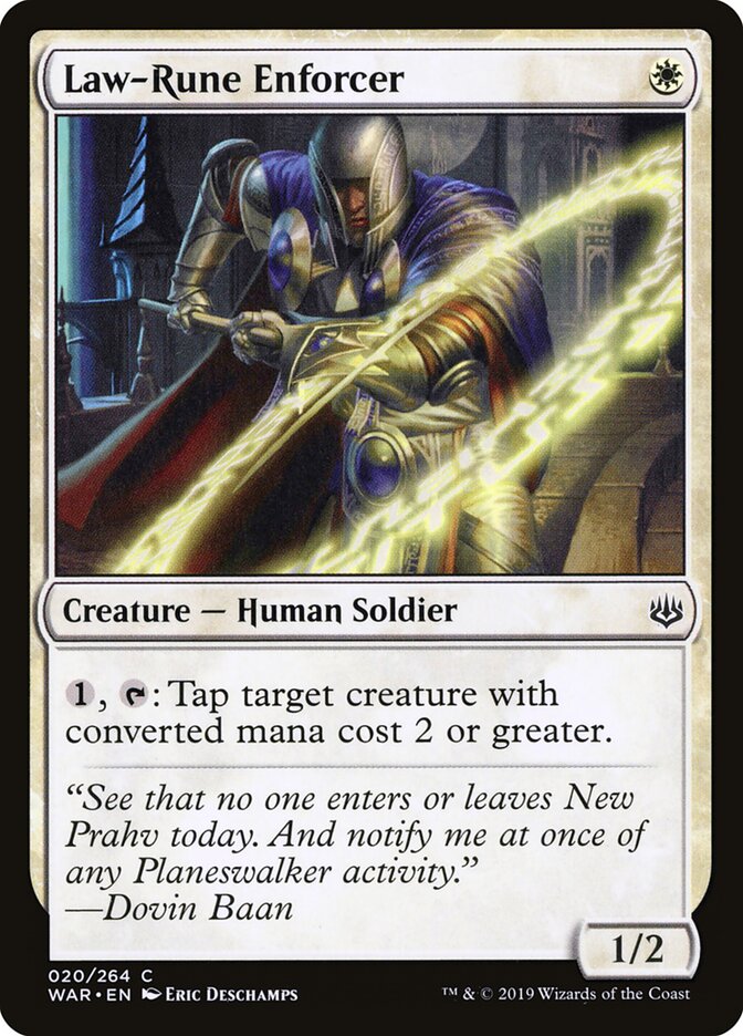 Law-Rune Enforcer — War of the Spark 20/312