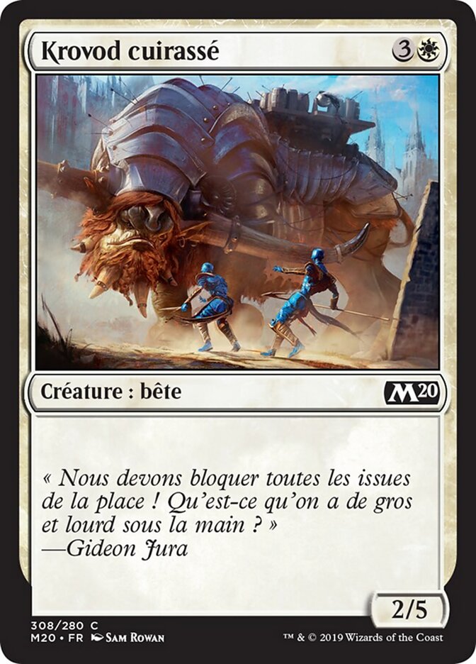 Krovod cuirassé — Core Set 2020 308/345