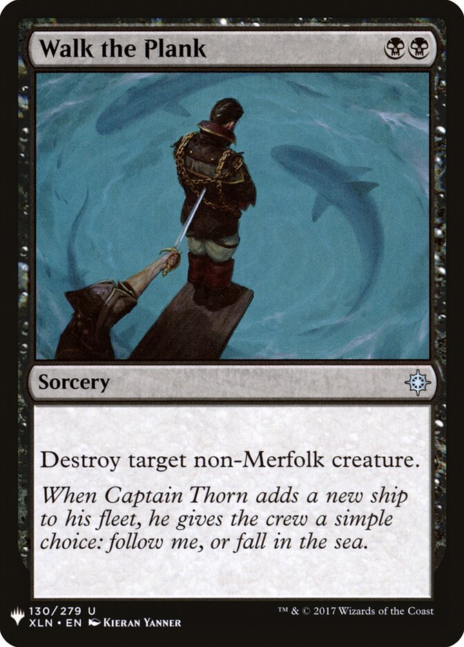 Walk the Plank — The List XLN-130/5581