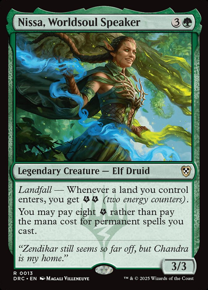 Nissa, Worldsoul Speaker — Aetherdrift Commander 13/184