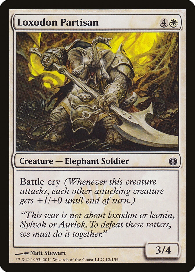 Loxodon Partisan — Mirrodin Besieged 12/155