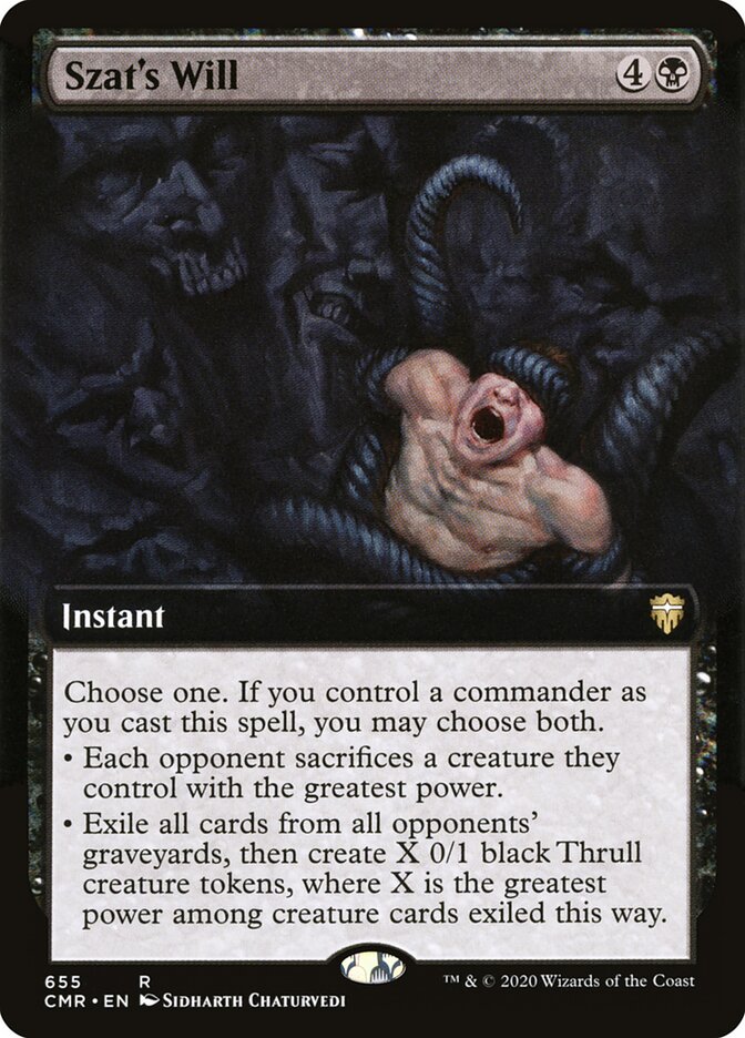 Szat's Will — Commander Legends 655/718
