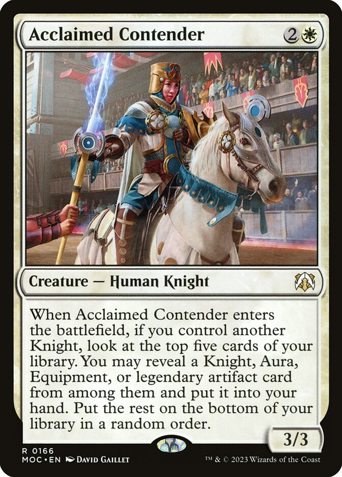 Acclaimed Contender — March of the Machine Commander 166/450