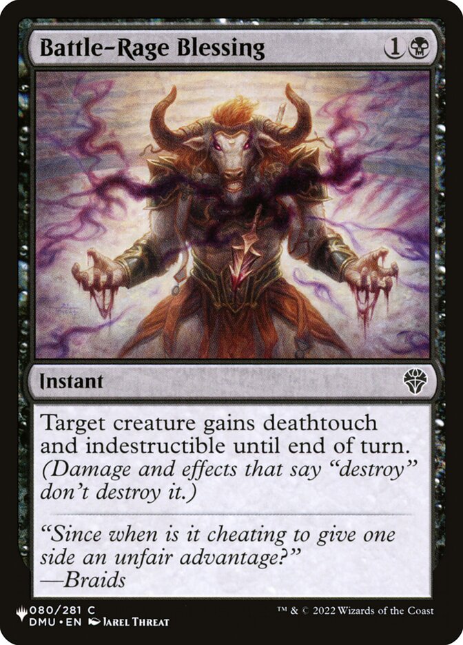 Battle-Rage Blessing — The List DMU-80/5581