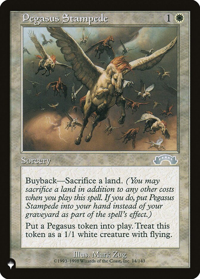 Pegasus Stampede — The List EXO-14/5581