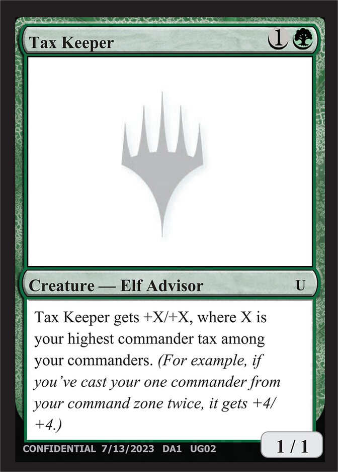 Tax Keeper — Unknown Event UG02b/512