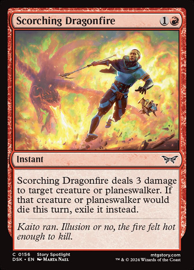 Scorching Dragonfire — Duskmourn: House of Horror 156/419
