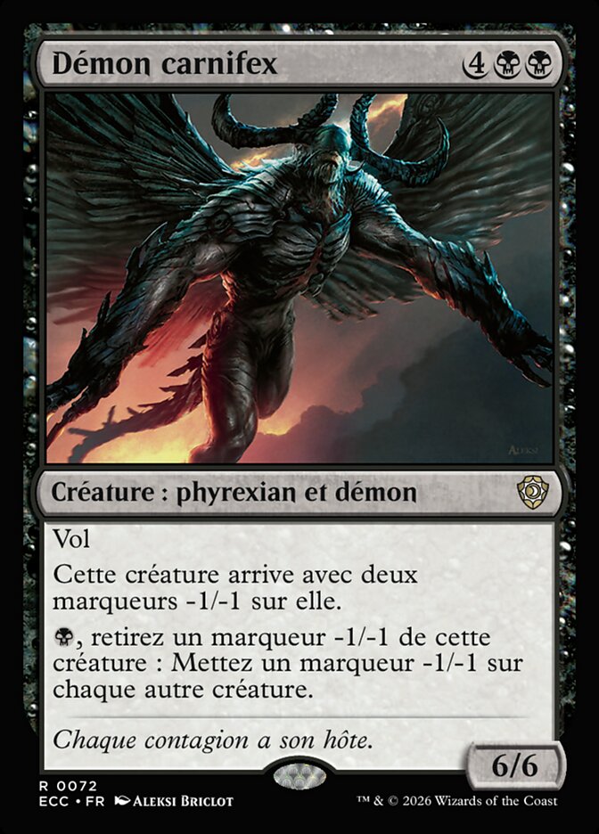 Démon carnifex — Lorwyn Eclipsed Commander 72/176