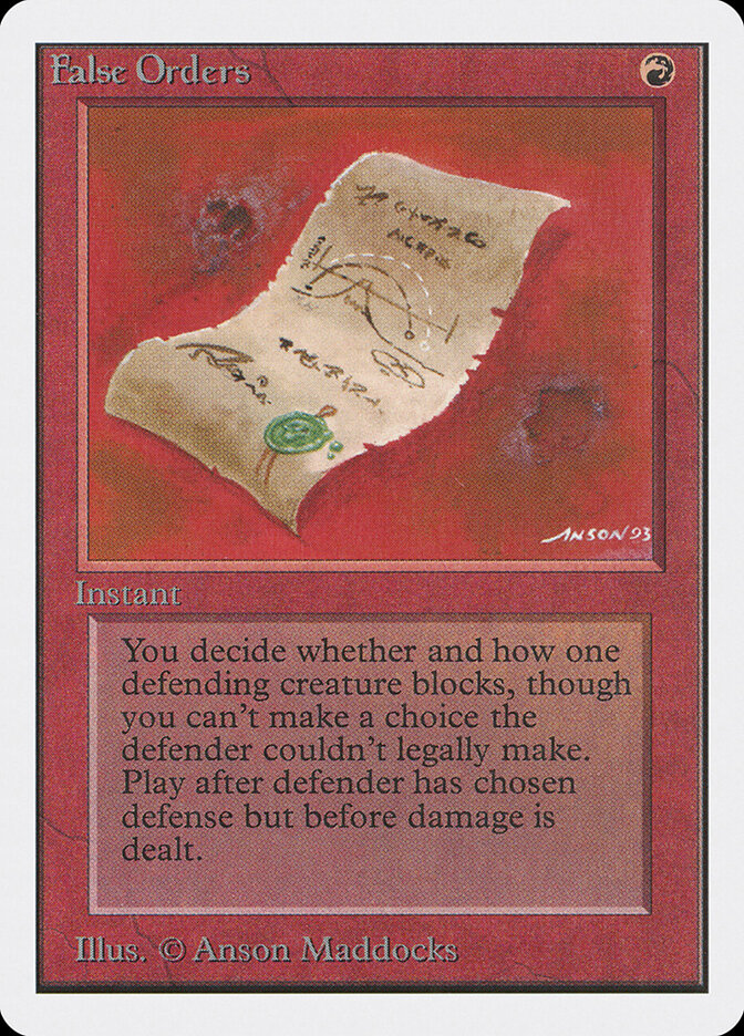 False Orders — Unlimited Edition 148/302