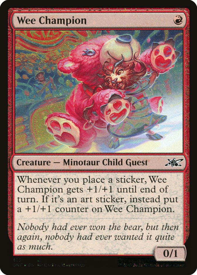 Wee Champion — Unfinity 413/639