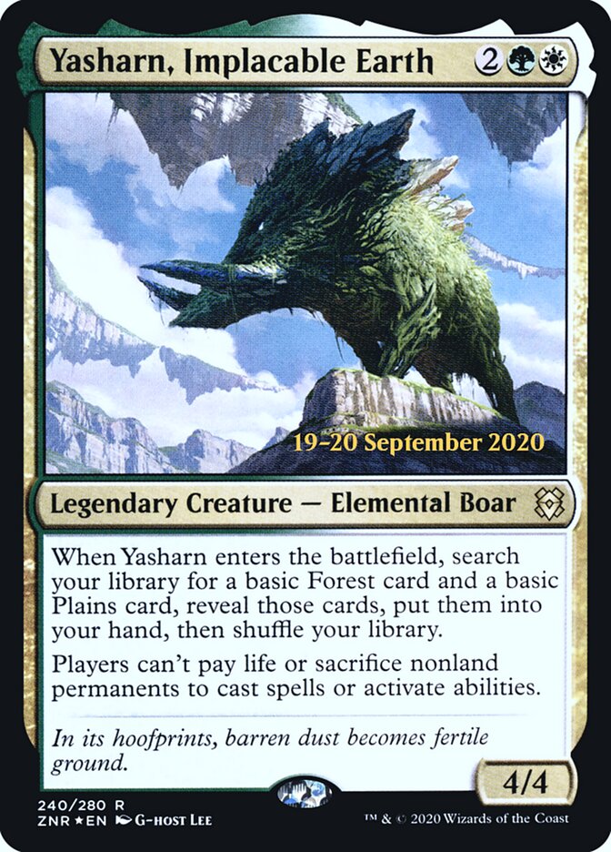 Yasharn, Implacable Earth — Zendikar Rising Promos 240s/153