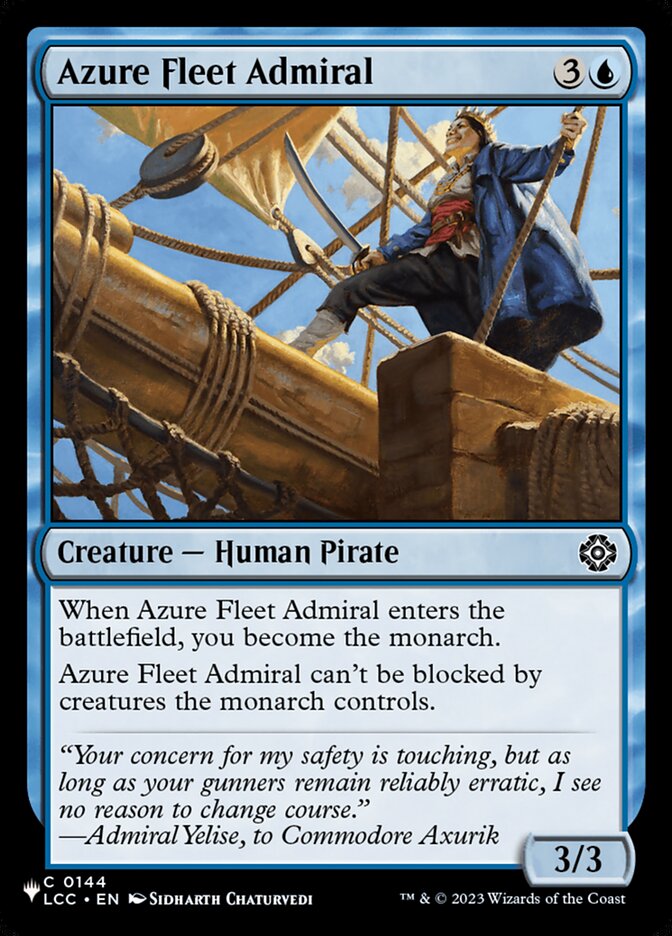 Azure Fleet Admiral — The List LCC-144/5581