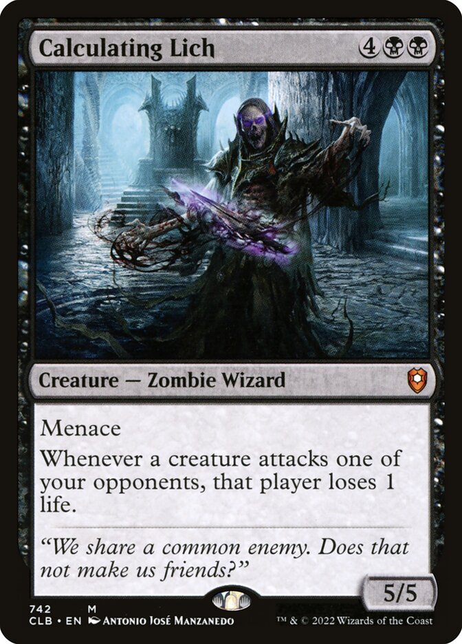 Calculating Lich — Commander Legends: Battle for Baldur's Gate 742/936
