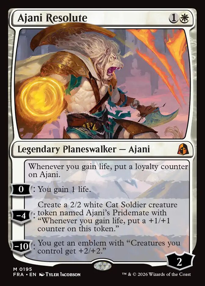 Ajani Resolute — Reality Fracture 195/46