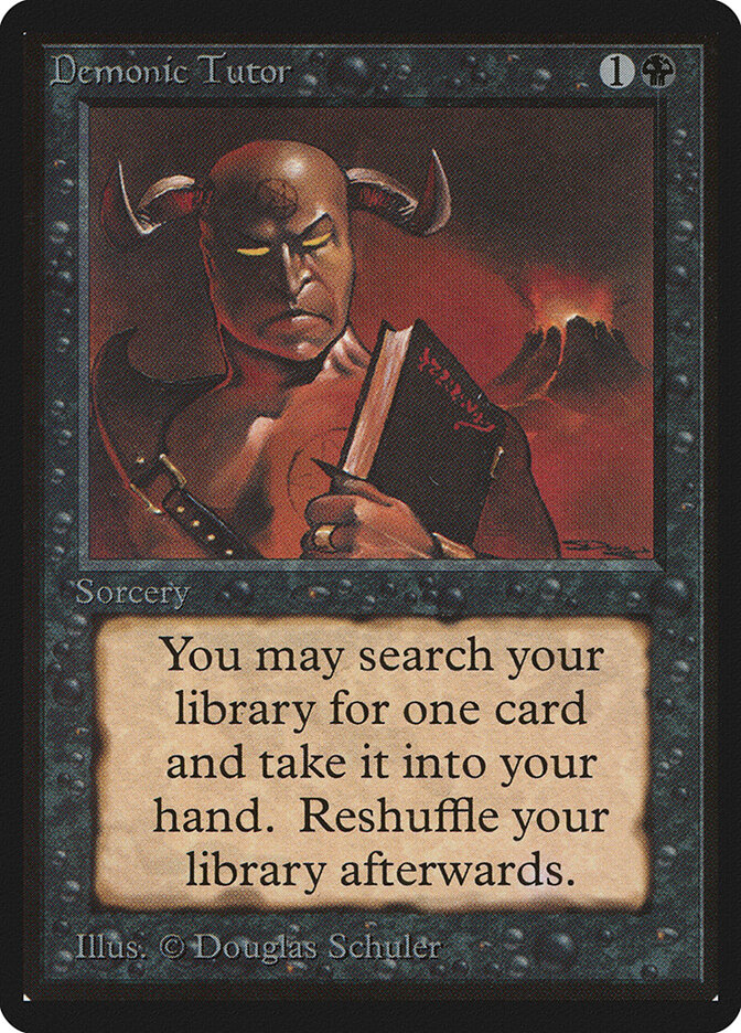 Demonic Tutor — Limited Edition Beta 105/302