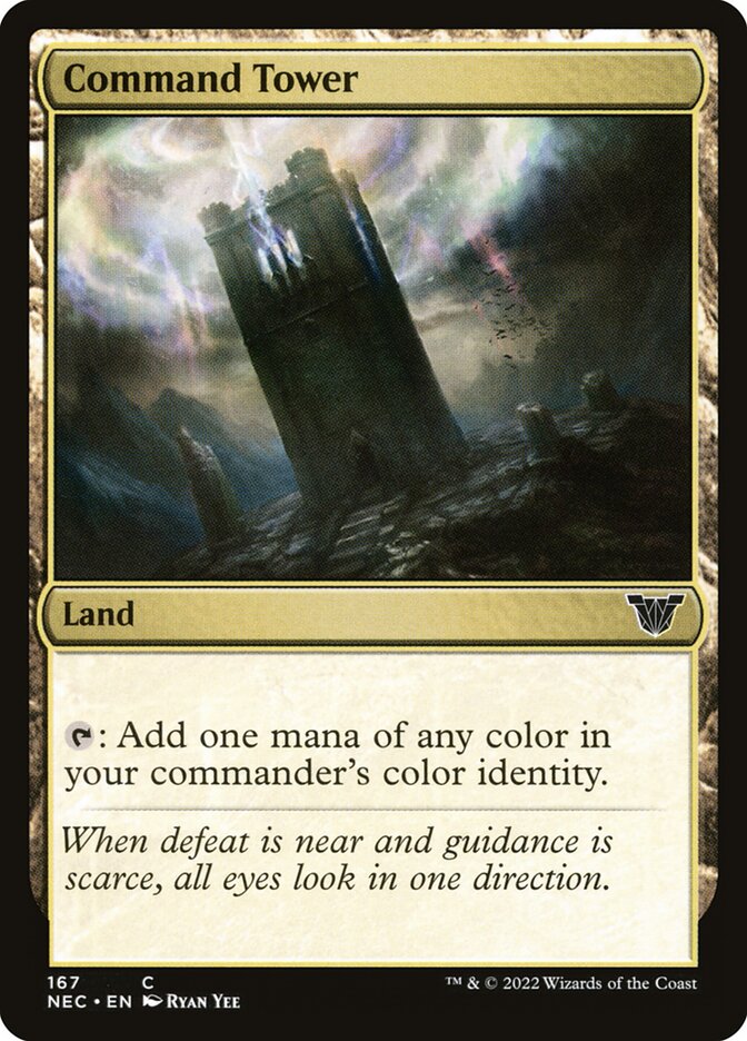 Command Tower — Neon Dynasty Commander 167/179